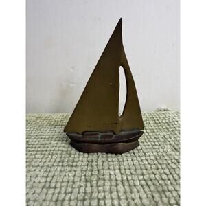 Vintage MCM Sailboat Sculpture Taiwan Abstract Boat Decor Penco Desk gift